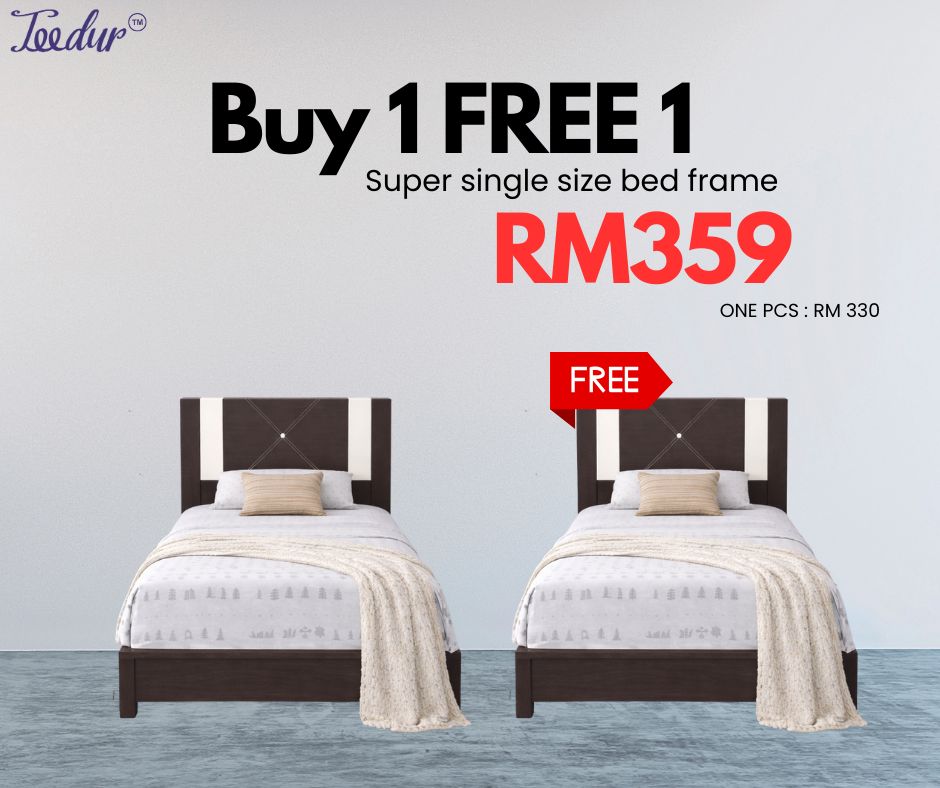 BUY 1 FREE 1 BED FRAME - STYLE 2
