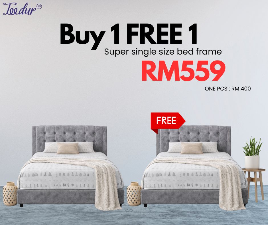 BUY 1 FREE 1 BED FRAMES - STYLE 3