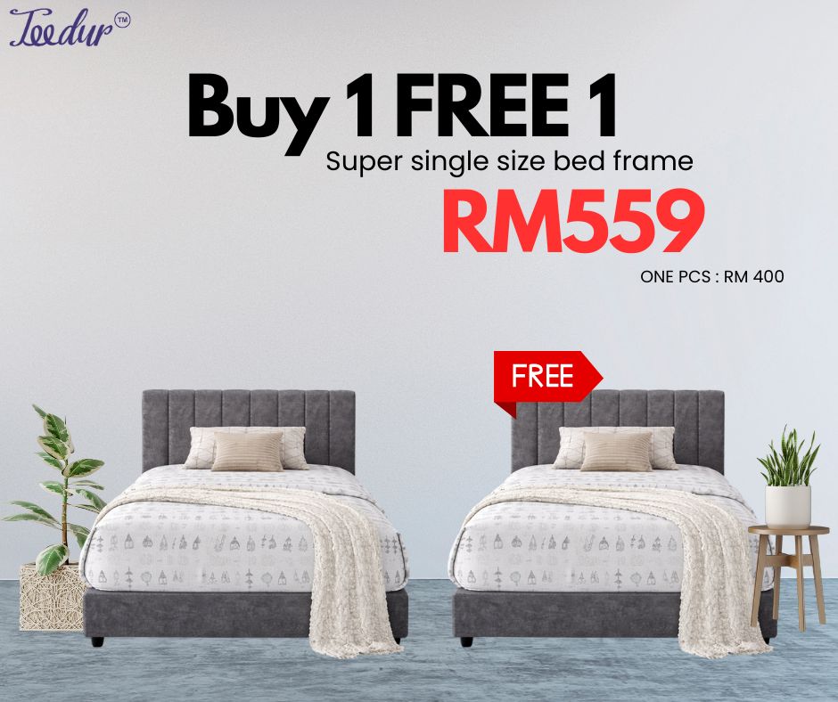 BUY 1 FREE 1 BED FRAMES - STYLE 1