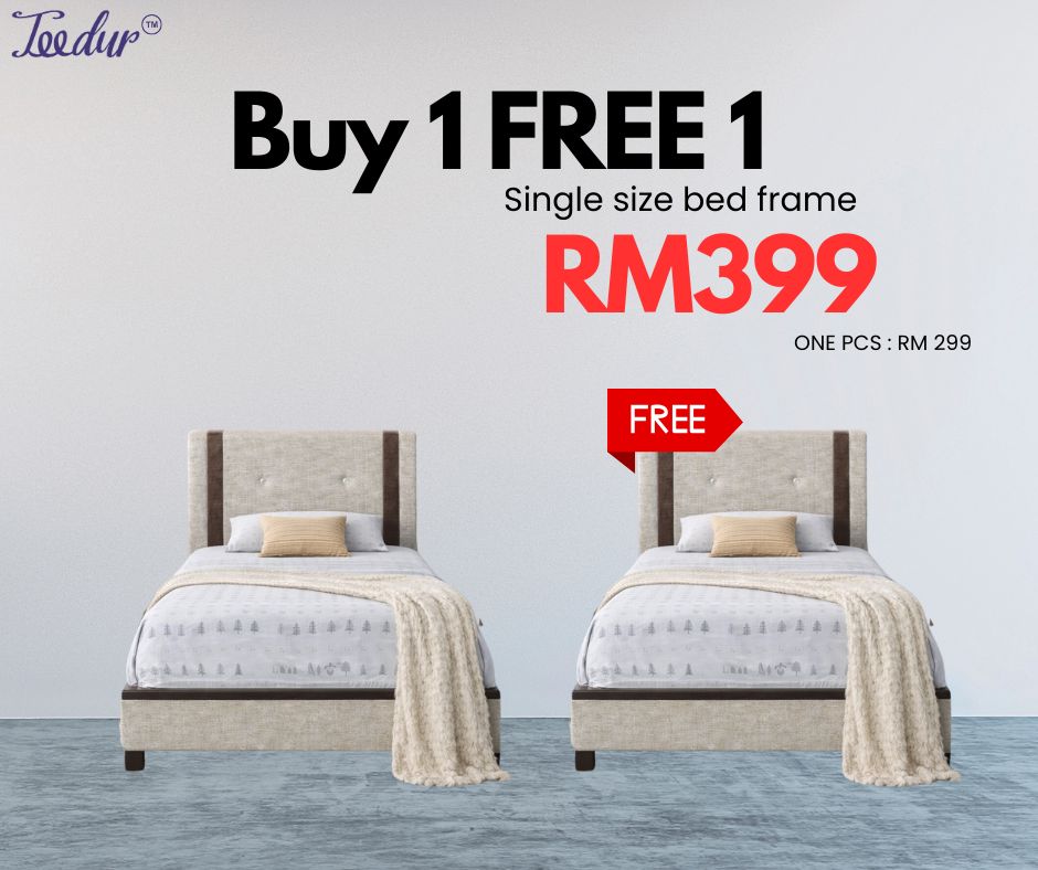 BUY 1 FREE 1 BED FRAMES - STYLE 4