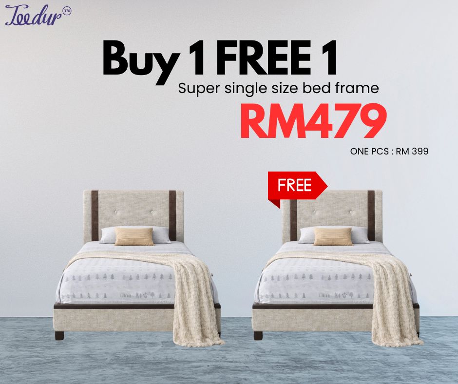 BUY 1 FREE 1 BED FRAMES - STYLE 4